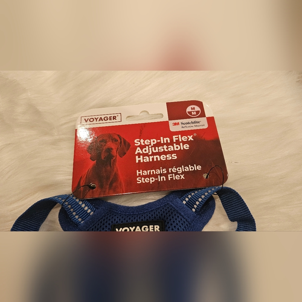 Voyager Fully Adjustable Step in Dog Harness - Royal Blue S & M - Picture 4 of 5